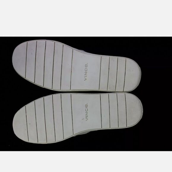 Vince Blair 5 Croc-Effect Leather Sneakers Slip-On, Cream Size 7M $250. - Picture 10 of 10